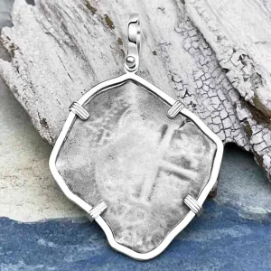 1679 Consolacion Shipwreck Pirate Era 8 Reale Cob "Piece of Eight" Sterling Silver Pendant | Artifact #8198