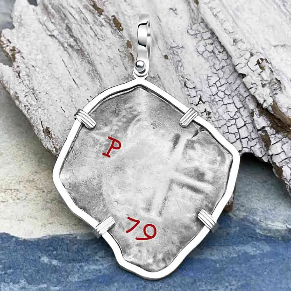 1679 Consolacion Shipwreck Pirate Era 8 Reale Cob "Piece of Eight" Sterling Silver Pendant | Artifact #8198