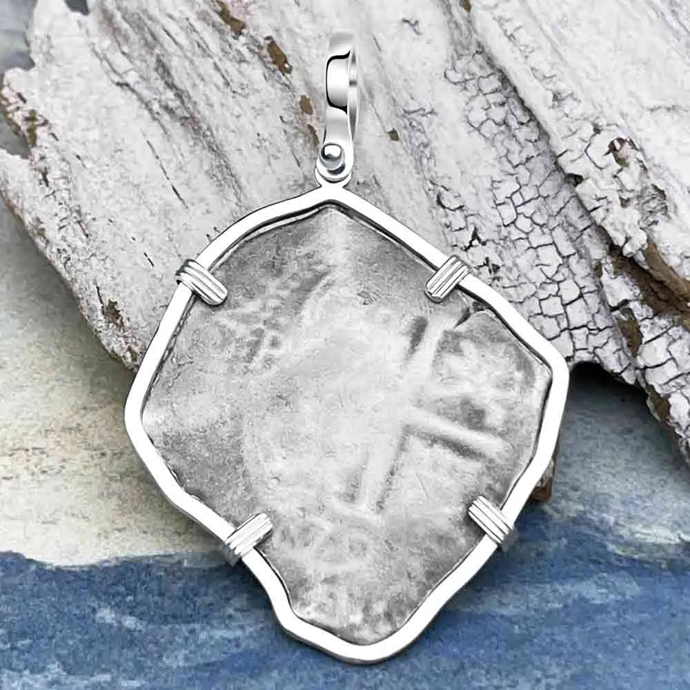 1679 Consolacion Shipwreck Pirate Era 8 Reale Cob "Piece of Eight" Sterling Silver Pendant | Artifact #8198