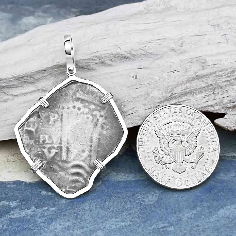 1679 Consolacion Shipwreck Pirate Era 8 Reale Cob "Piece of Eight" Sterling Silver Pendant | Artifact #8198