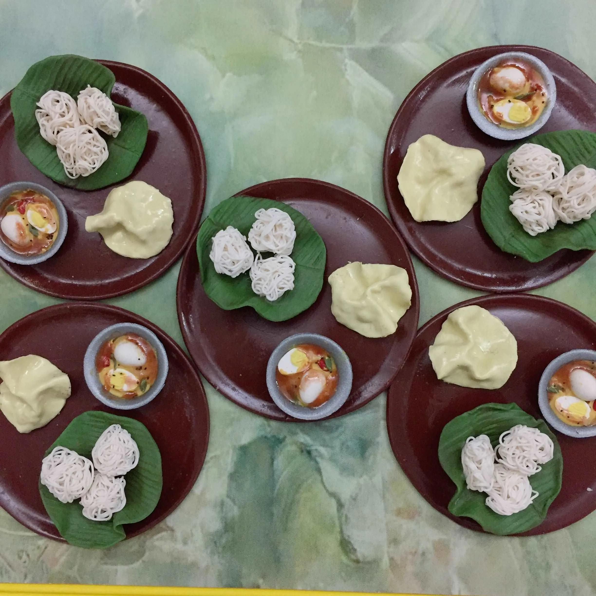 Kerala Idiyappam Egg Curry South Indian Food Fridge Magnet