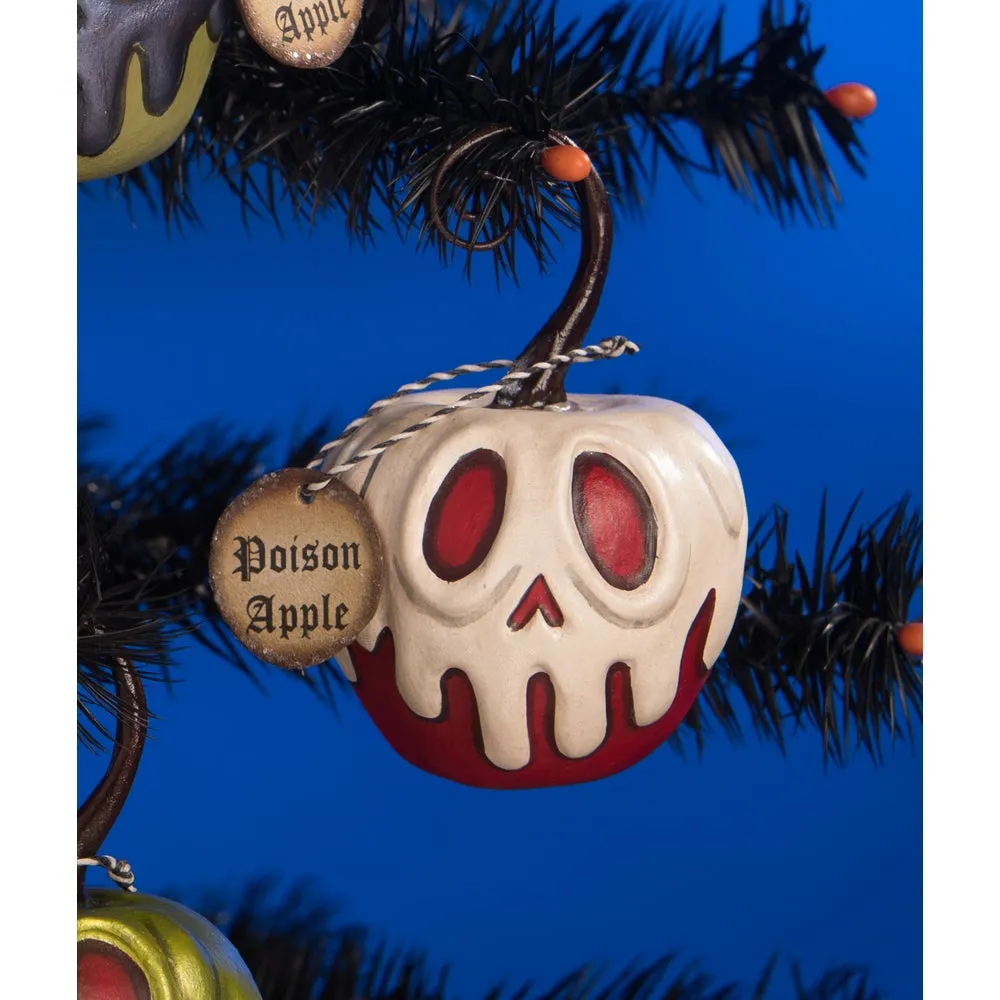 Red Apple With White Poison Ornament (Charmed Confections)