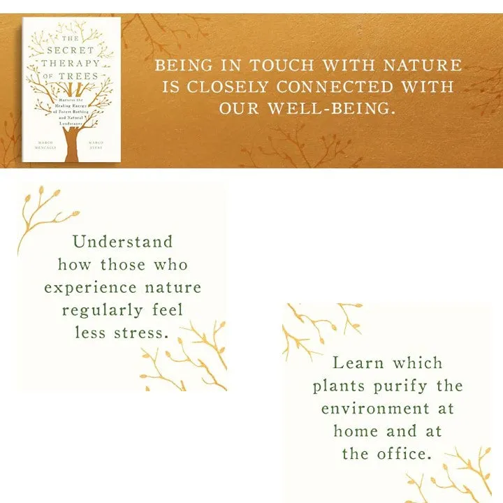 The Secret Therapy of Trees: Harness the Healing Energy of Forest Bathing and Natural Landscapes Hardcover by Marco Mencagli, and Marco Nieri